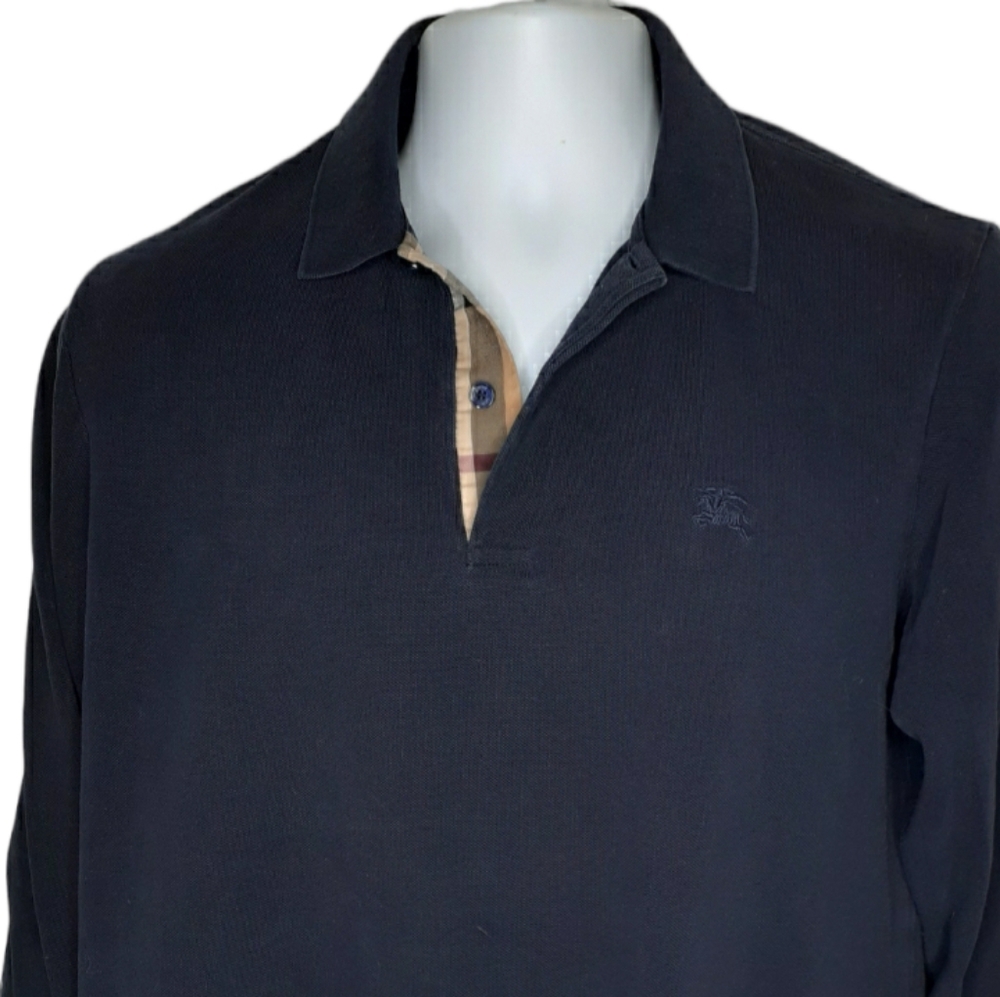 Burberry Brit "Nova check : Color pallete collection" LS polo w/detail